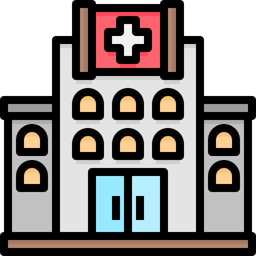 krankenhaus Justicon Lineal Color icon