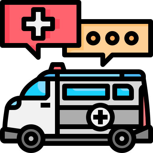 Ambulance Justicon Lineal Color icon