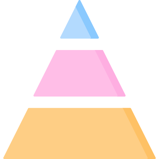 gráfico piramidal Special Flat icono