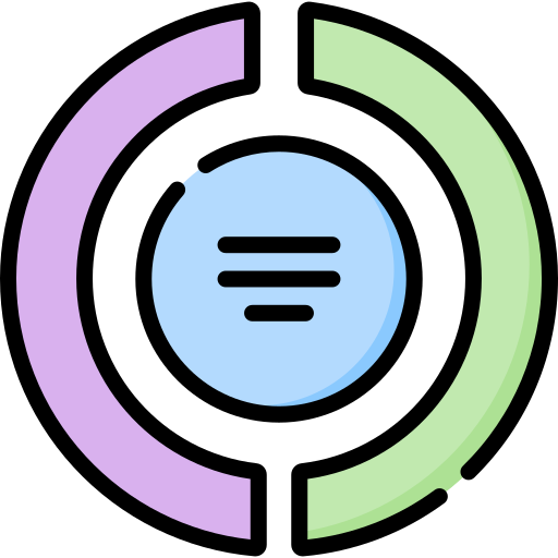 Pie chart Special Lineal color icon