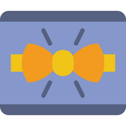 corbata de moño Basic Miscellany Flat icono