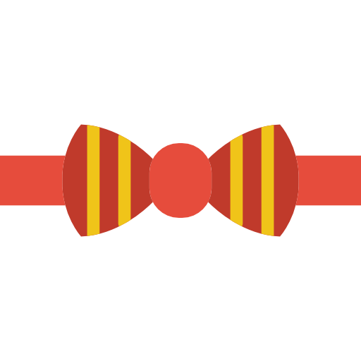 corbata de moño Basic Miscellany Flat icono