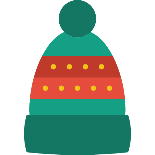 sombrero de invierno Basic Miscellany Flat icono
