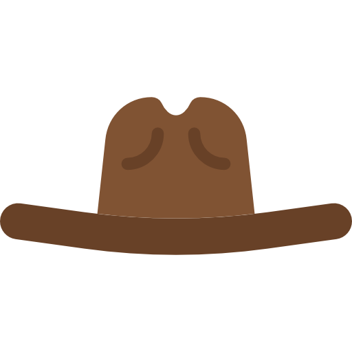 sombrero de vaquero Basic Miscellany Flat icono