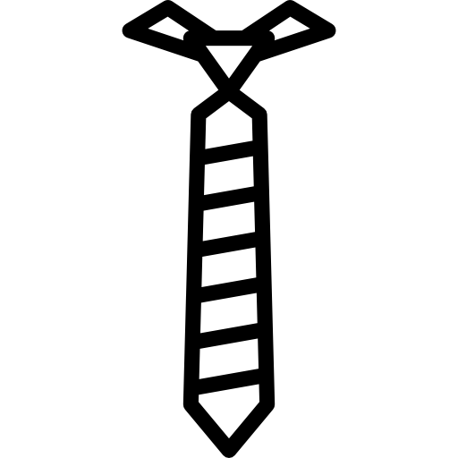 corbata Basic Miscellany Lineal icono