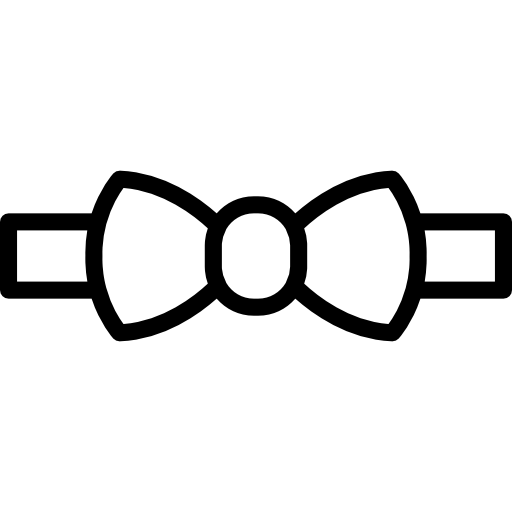 corbata de moño Basic Miscellany Lineal icono