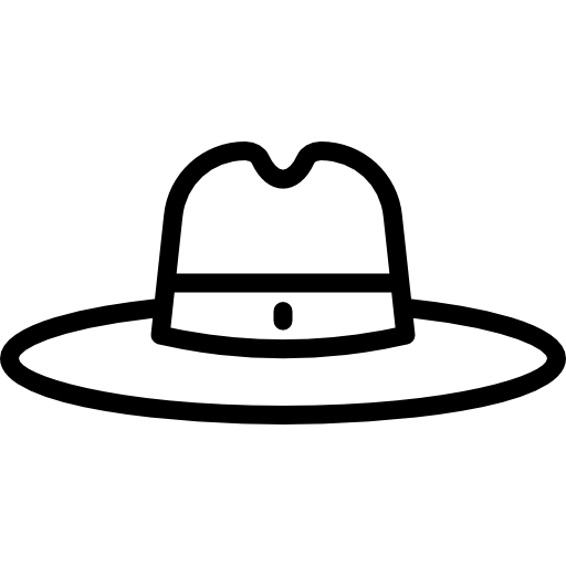 Fedora hat Basic Miscellany Lineal icon