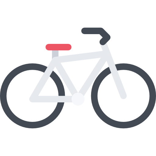 Bicycle Coloring Flat icon