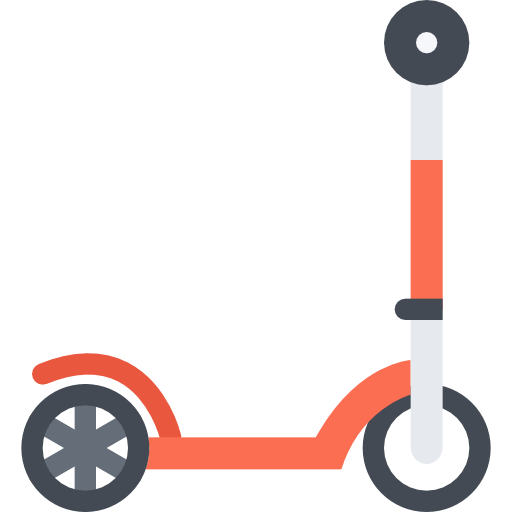 スクーター Coloring Flat icon