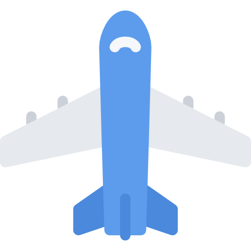 avión Coloring Flat icono