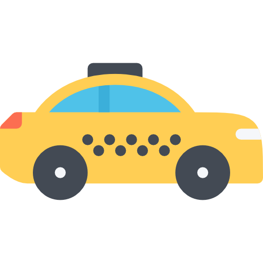 Taxi Coloring Flat icon