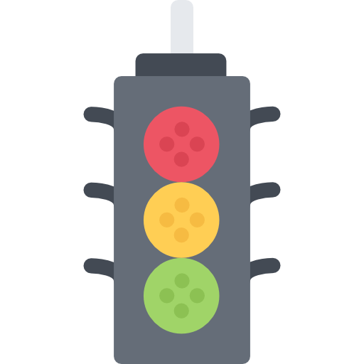 semáforo Coloring Flat icono