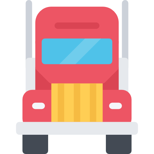 ciężarówka Coloring Flat ikona