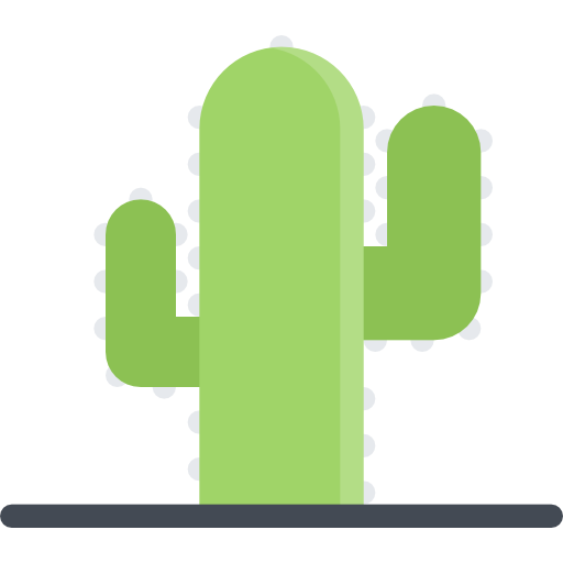 kaktus Coloring Flat ikona