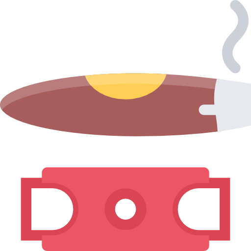 Cigar Coloring Flat icon