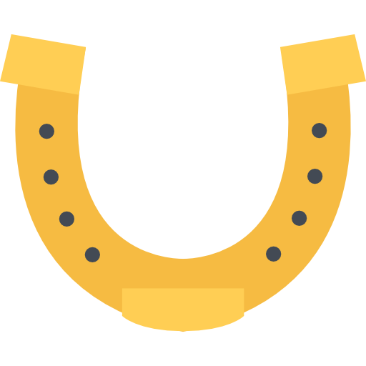 Horseshoe Coloring Flat icon