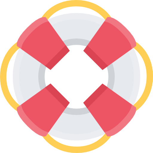 Lifesaver Coloring Flat icon
