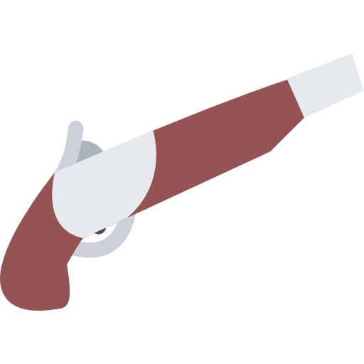 pistool Coloring Flat icoon