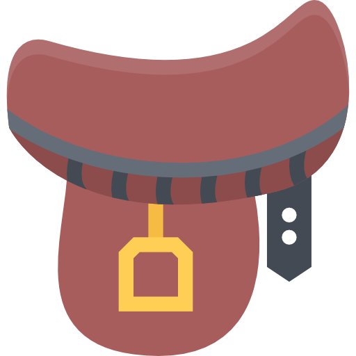 Saddle Coloring Flat icon