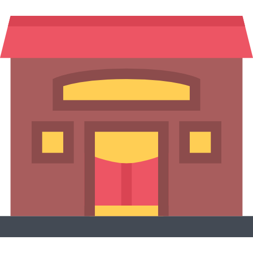 Saloon Coloring Flat icon