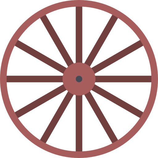 Wheel Coloring Flat icon