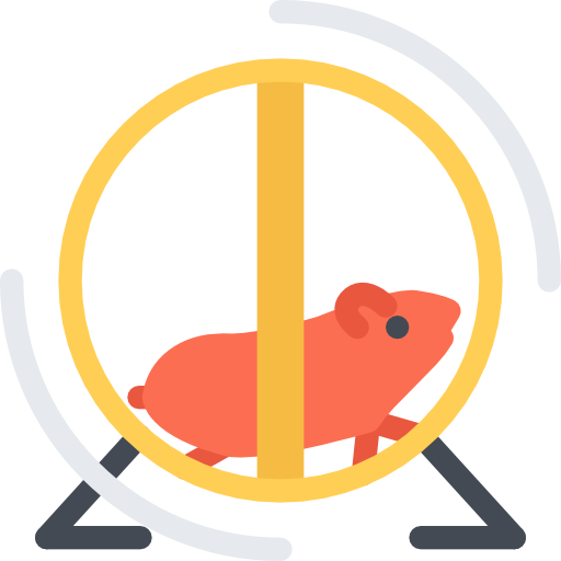 hamster Coloring Flat icon
