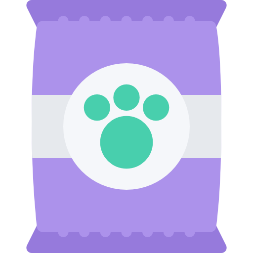Pet food Coloring Flat icon