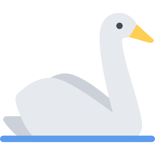 schwan Coloring Flat icon