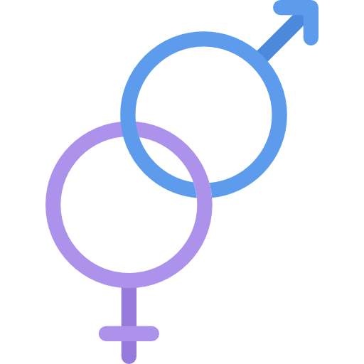 Gender Coloring Flat icon