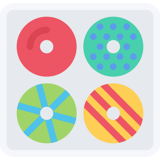 Donuts Coloring Flat icon