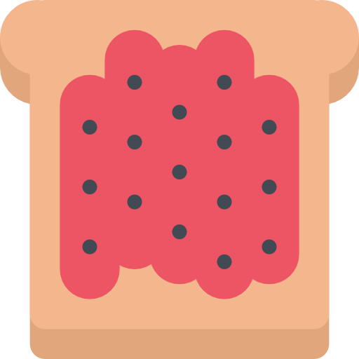 토스트 Coloring Flat icon