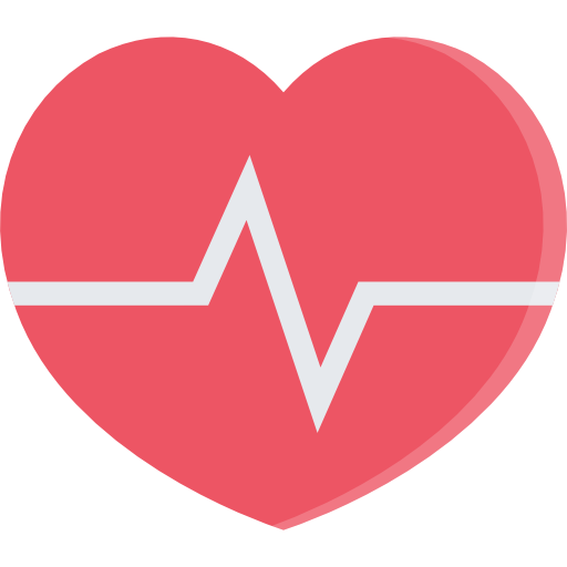 cardiogram Coloring Flat icoon