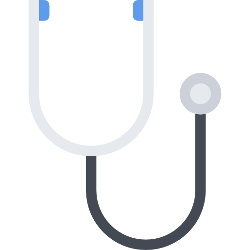 Stethoscope Coloring Flat icon