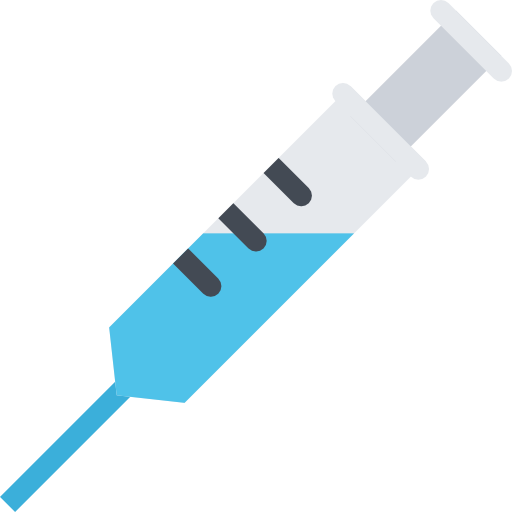 Syringe Coloring Flat icon