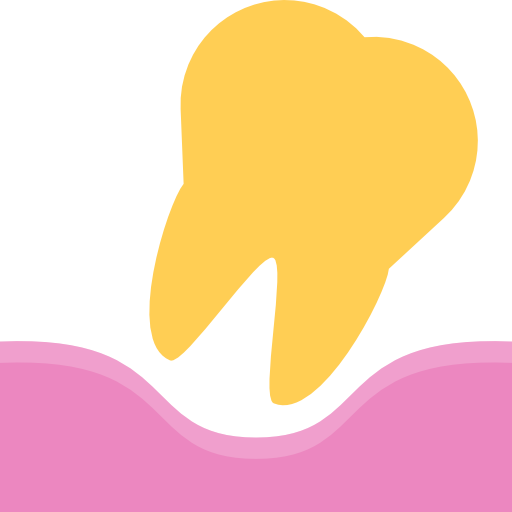 Tooth Coloring Flat icon