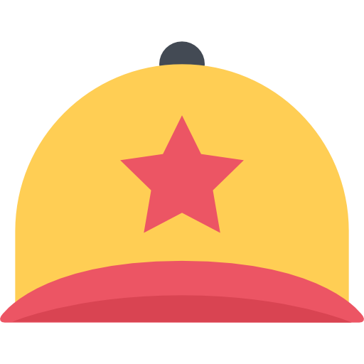 gorra Coloring Flat icono