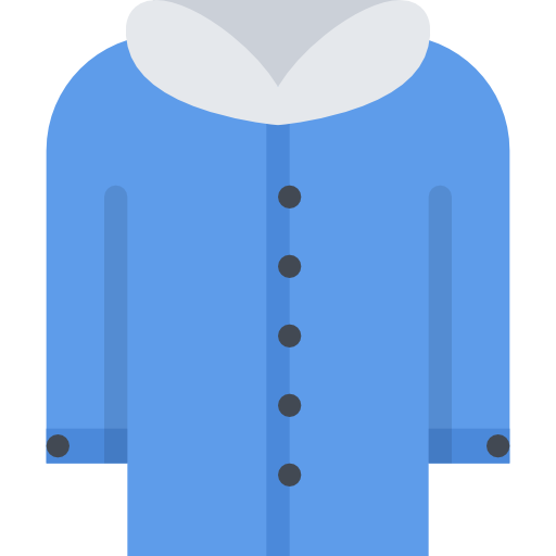 chaqueta Coloring Flat icono