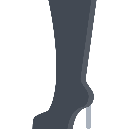 High heel Coloring Flat icon