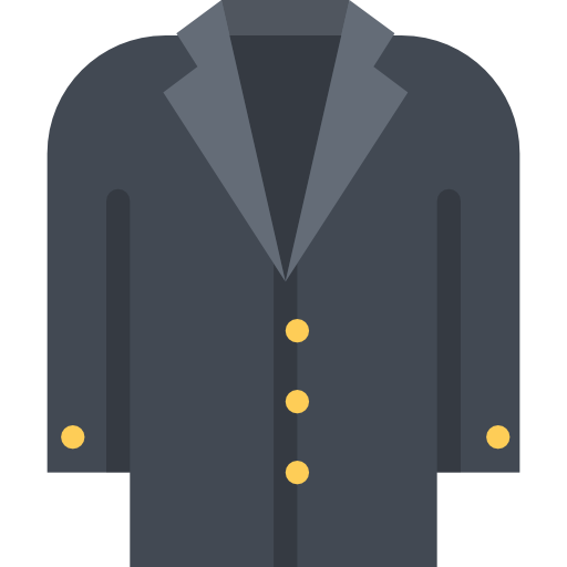 スーツ Coloring Flat icon