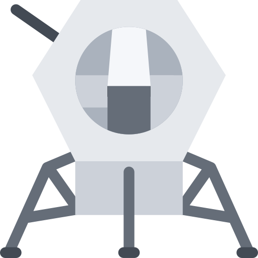 ランダー Coloring Flat icon