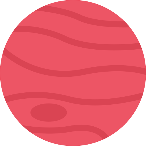 木星 Coloring Flat icon
