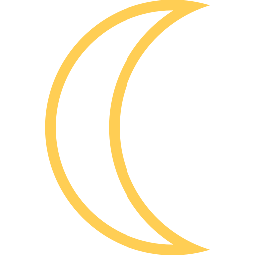 luna Coloring Flat icono