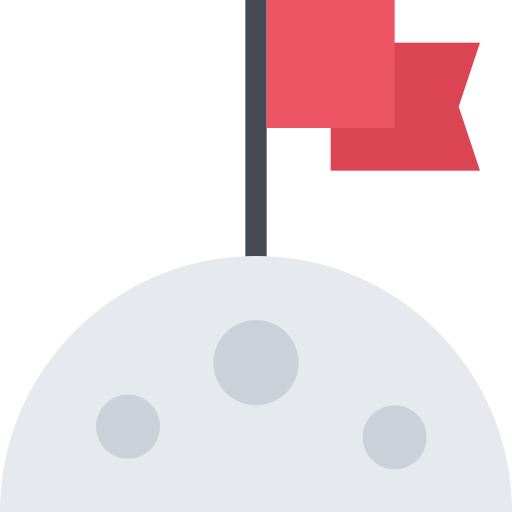 月 Coloring Flat icon