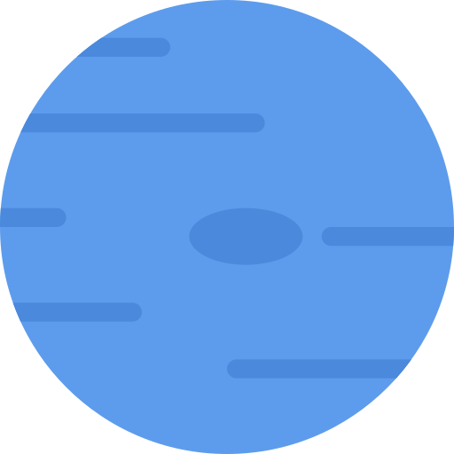 neptun Coloring Flat icon