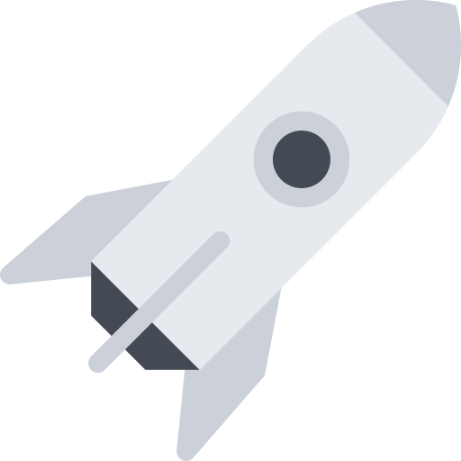 cohete Coloring Flat icono