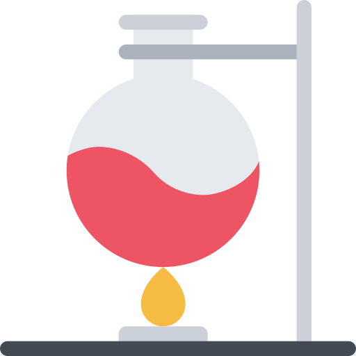 Flask Coloring Flat icon