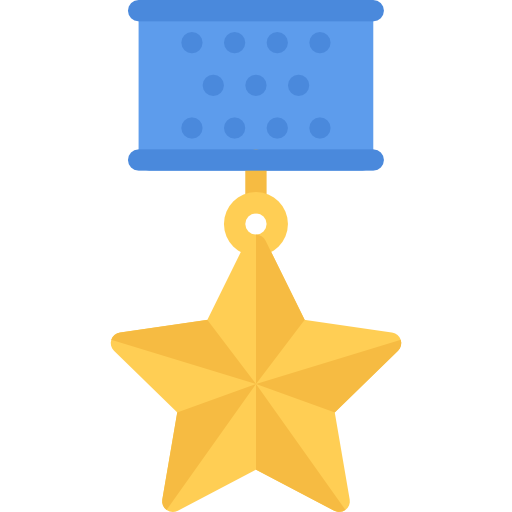 medalha Coloring Flat Ícone