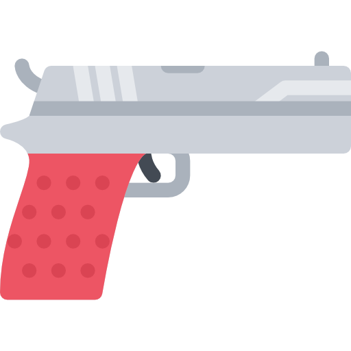 Пистолет Coloring Flat иконка
