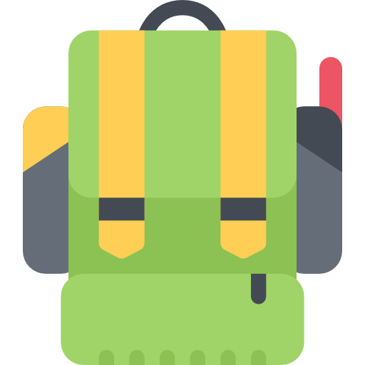 バックパック Coloring Flat icon