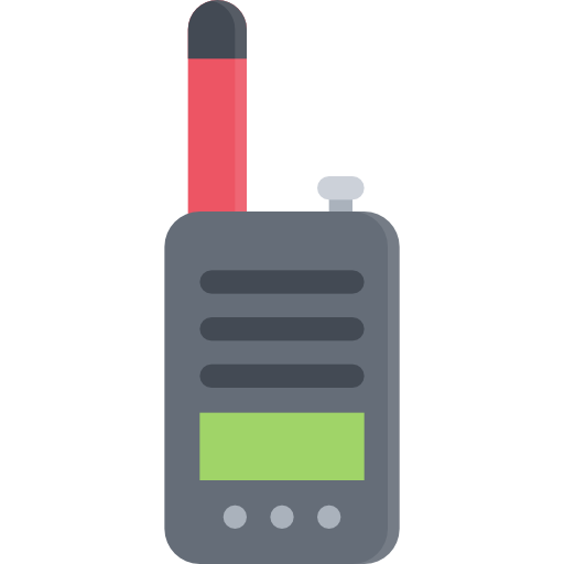 talkie walkie Coloring Flat Icône
